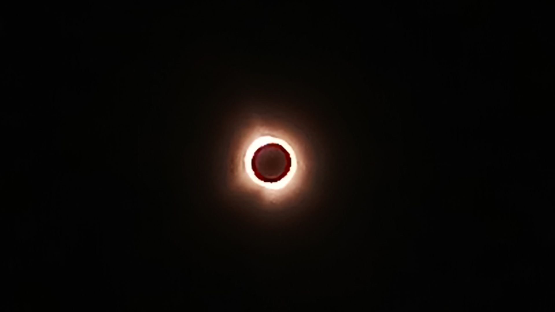 Solar eclipse in totality