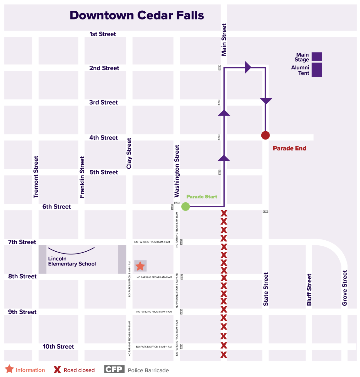 Route unveiled for 2023 UNI parade inside UNI