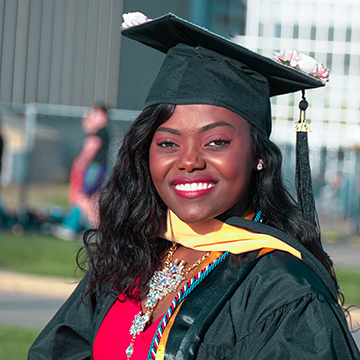 UNI student Ariane Hakizimana