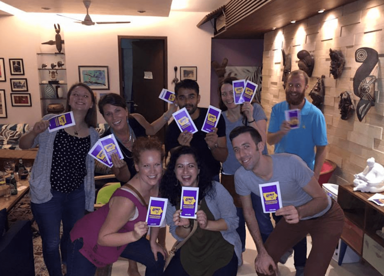 Gathering of UNI program grads in Mumbai.