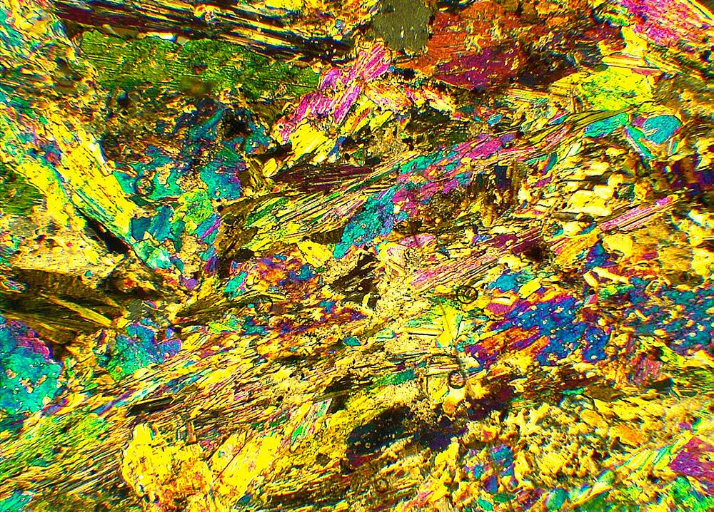 An image taken by UNI's new petrographic microscopes.