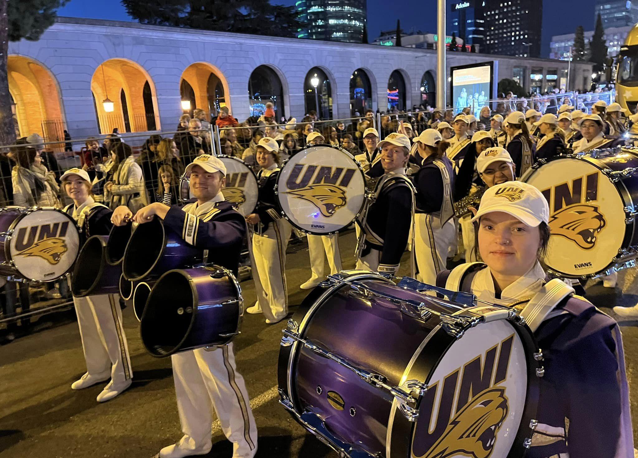 Panther Marching Band in Spain
