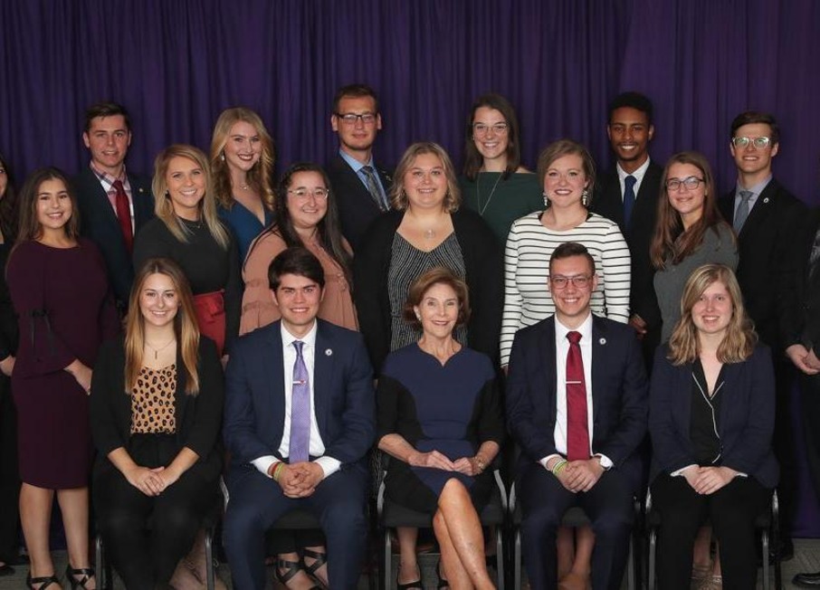 Former First Lady Laura Bush speaks at UNI.