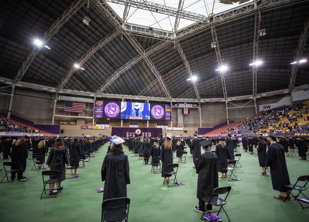 graduates standing