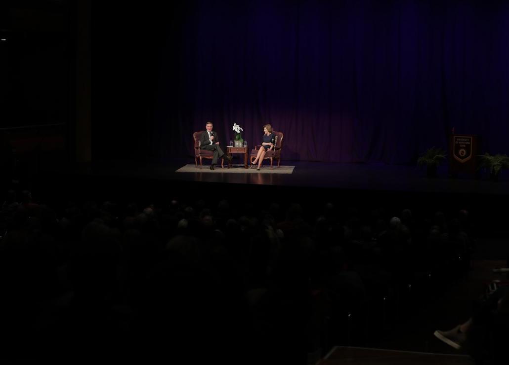 Former First Lady Laura Bush speaks at UNI.