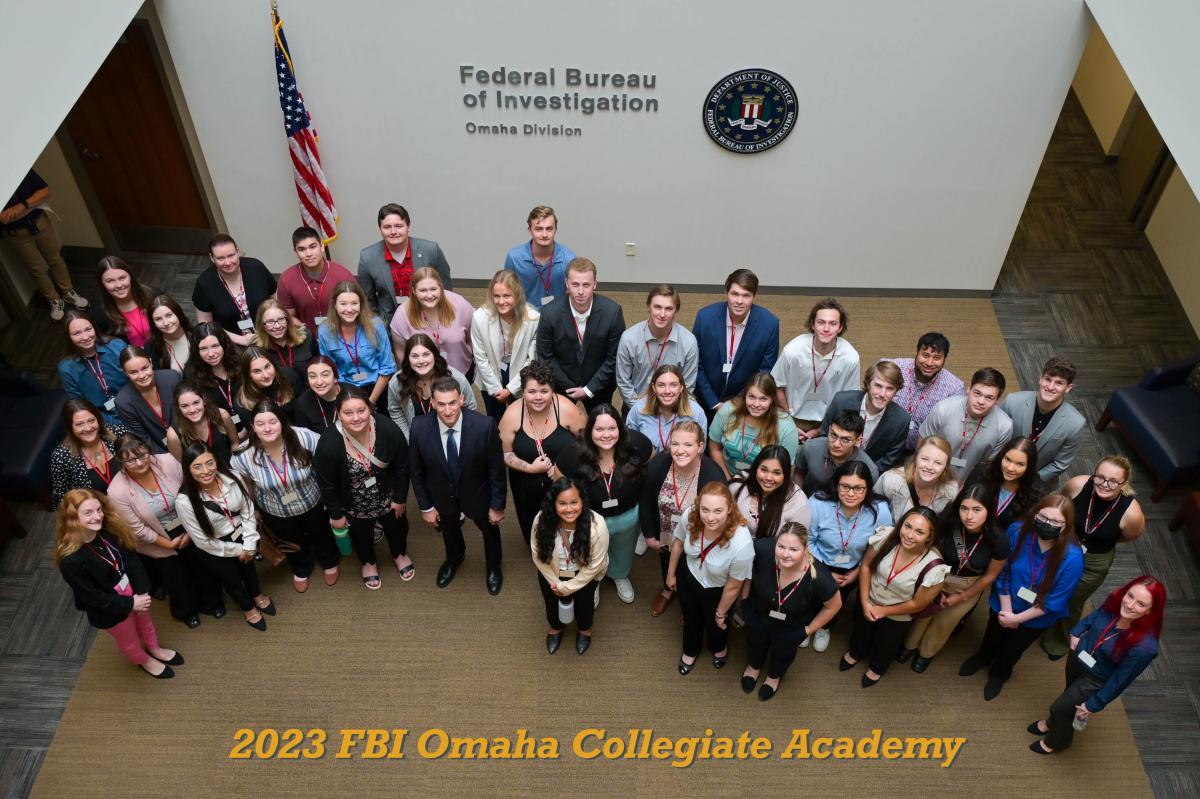 Students from the 2023 FBI Omaha Collegiate Academy 