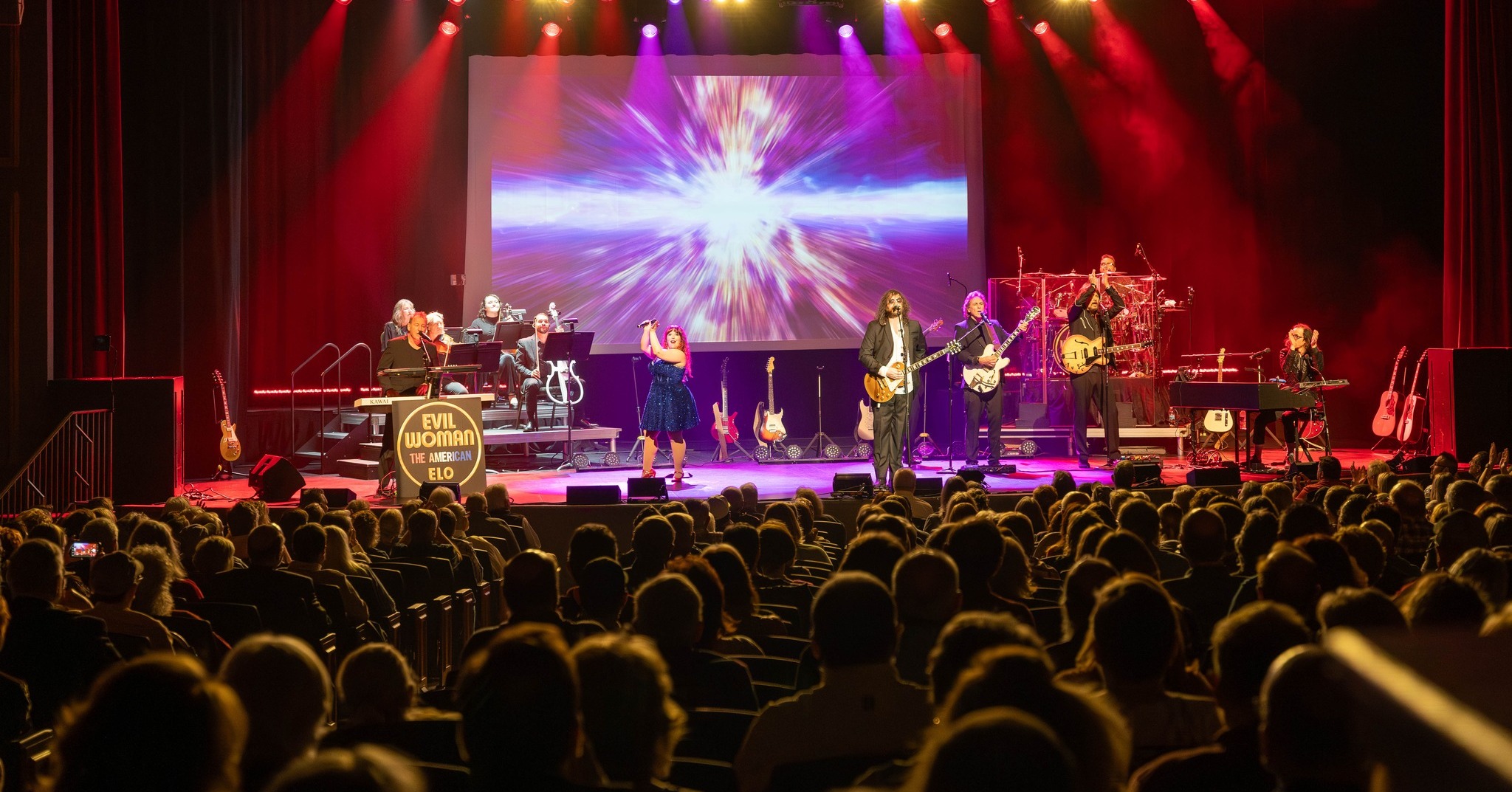 Rock band performing at the Gallagher