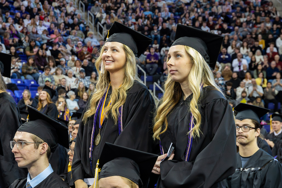 Graduates at UNI Commencement