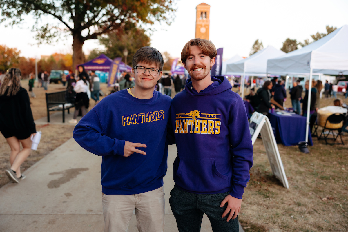 UNI students at the Homecoming bash on campus