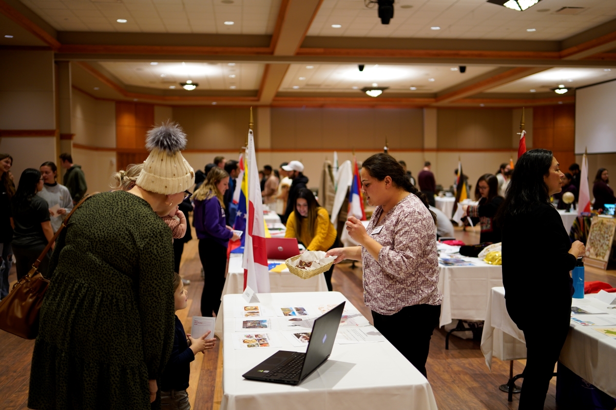 Tabling during International Education Week