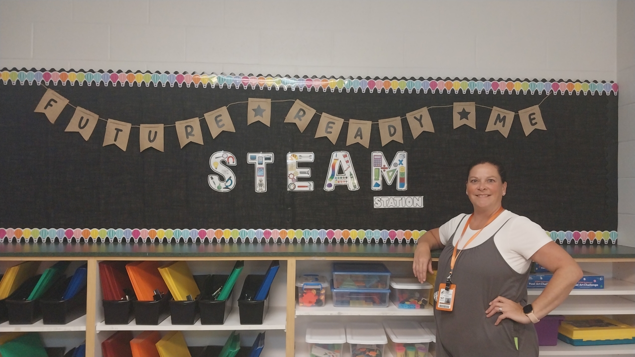 Michelle Barnell in her classroom