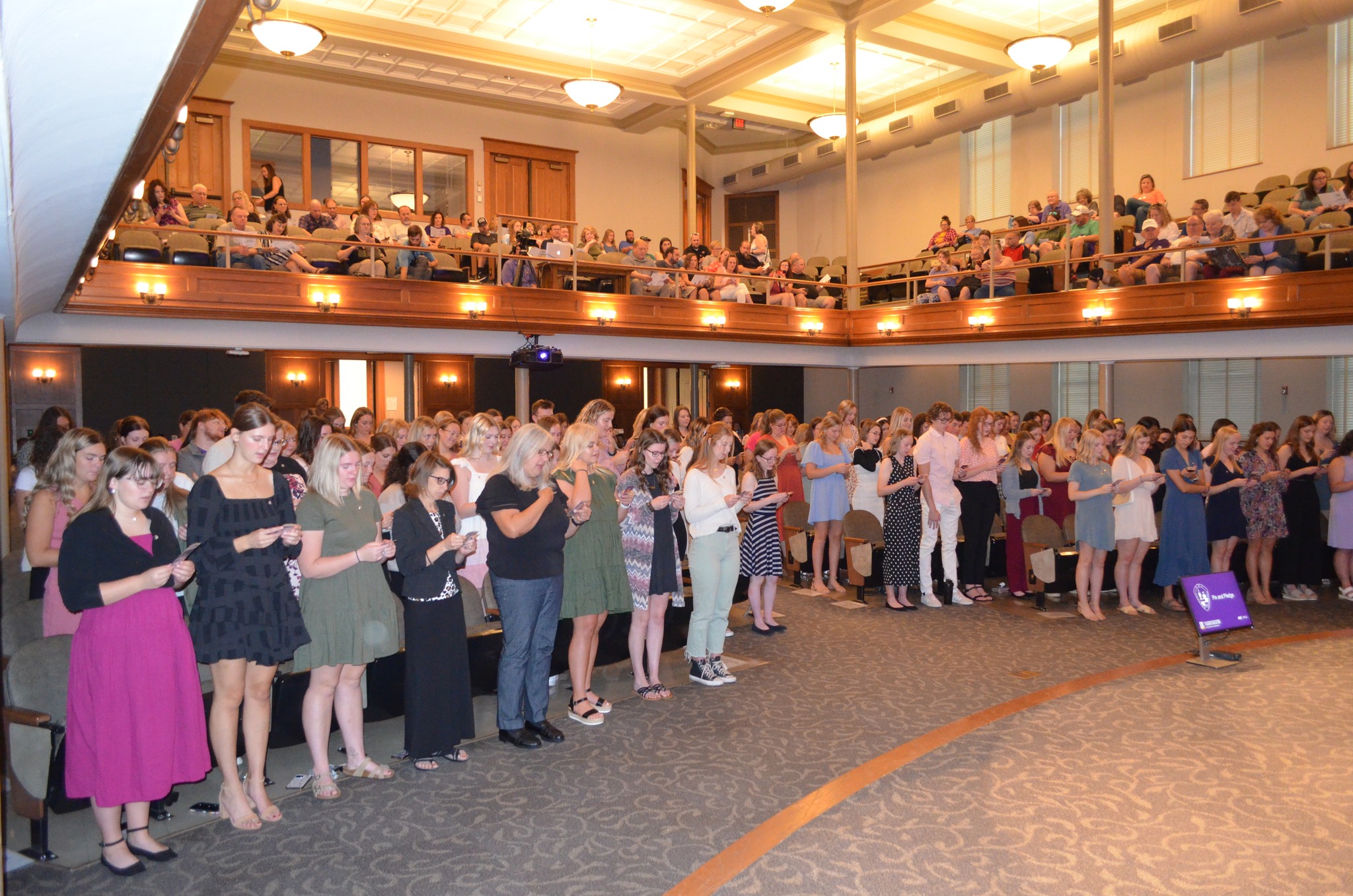 Education students at Convocation in Lang Hall