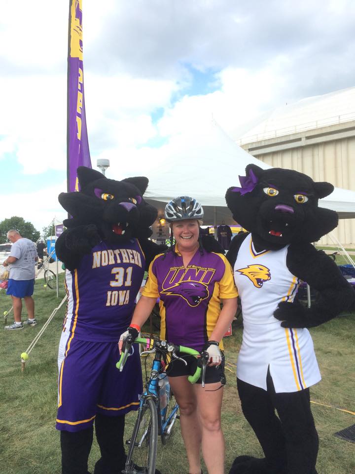 TC and TK with RAGBRAI rider in UNI jersey