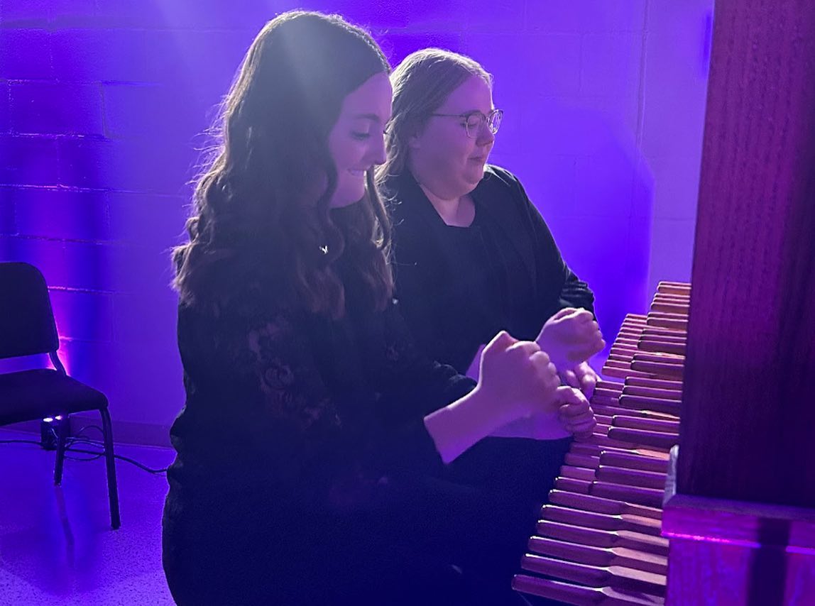Emily Clouser playing the Carillon.