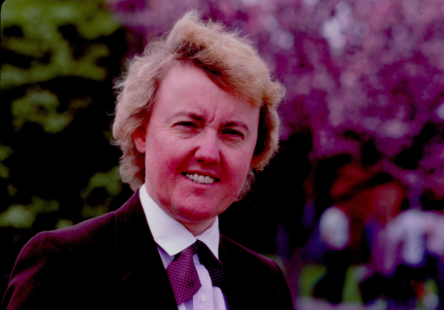 Sue Follon on UNI campus