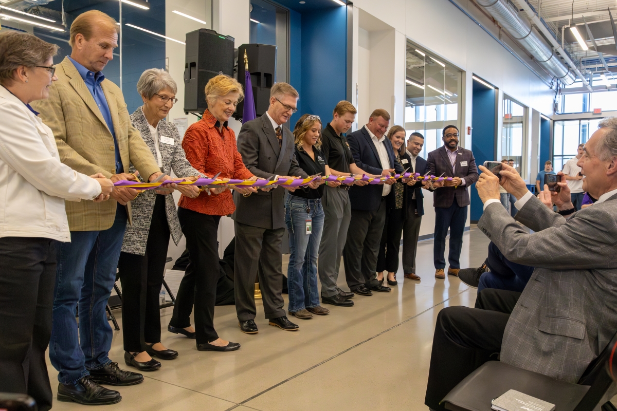AEB ribbon cutting