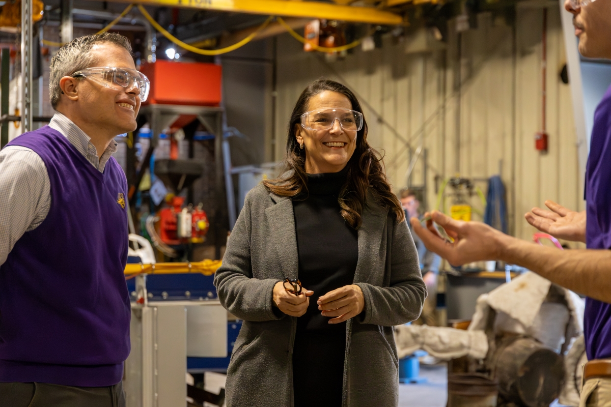 Lt. Gov. Cournoyer touring AEB
