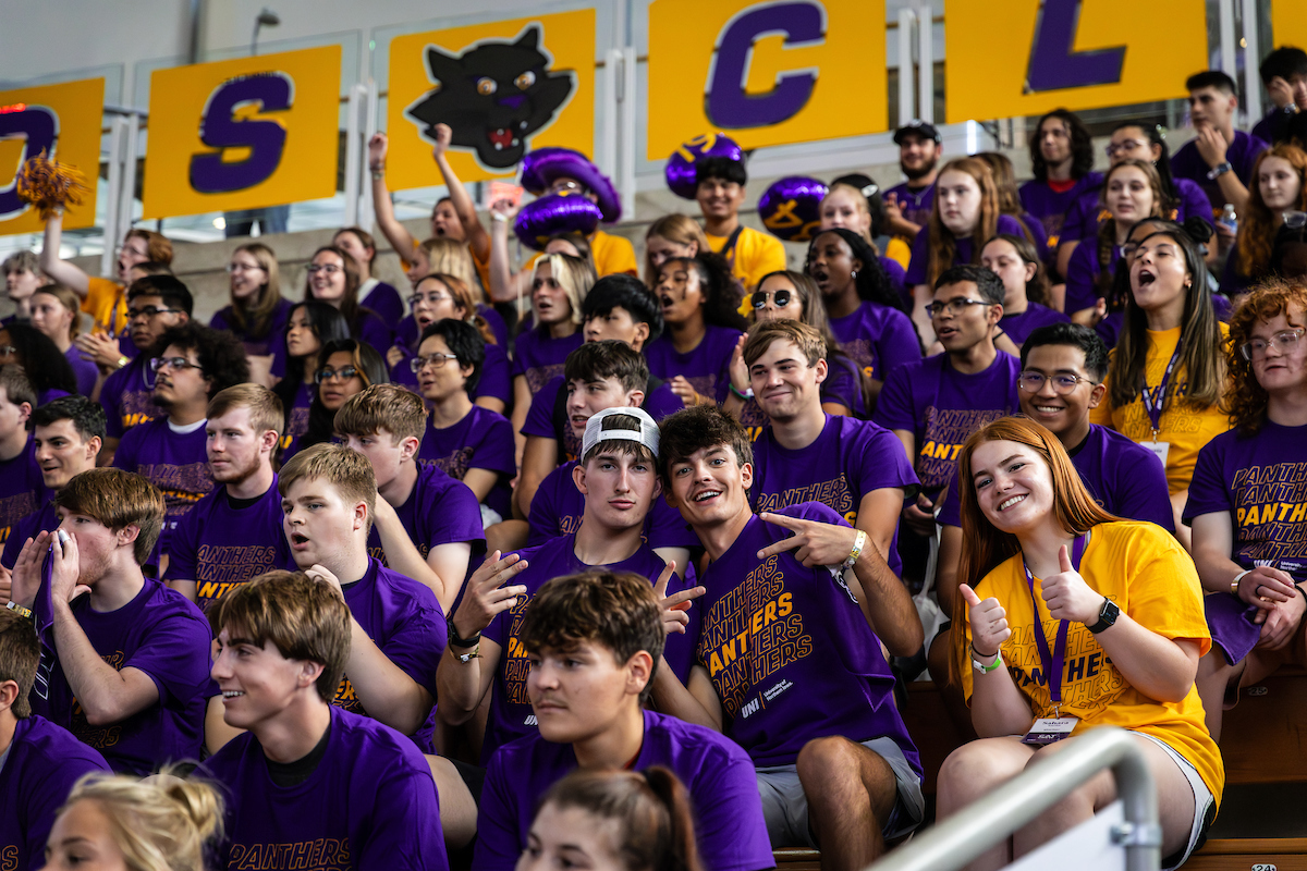 Students at Panther Welcome kickoff