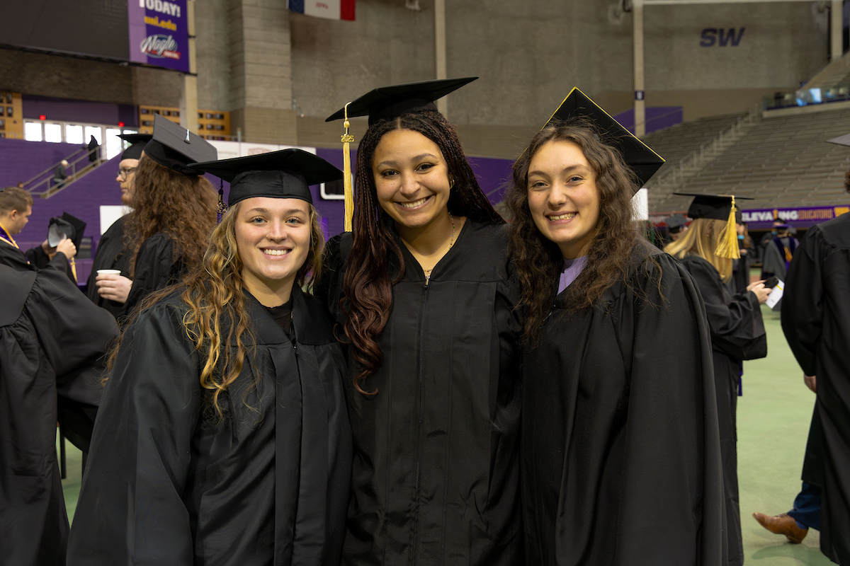 Students at UNI Commencement