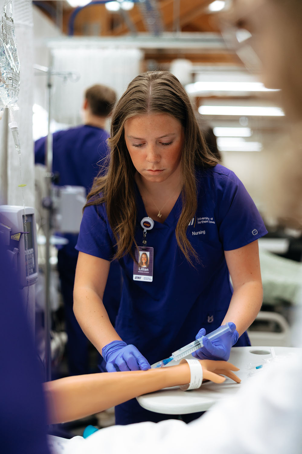 Student working on a syndaver.