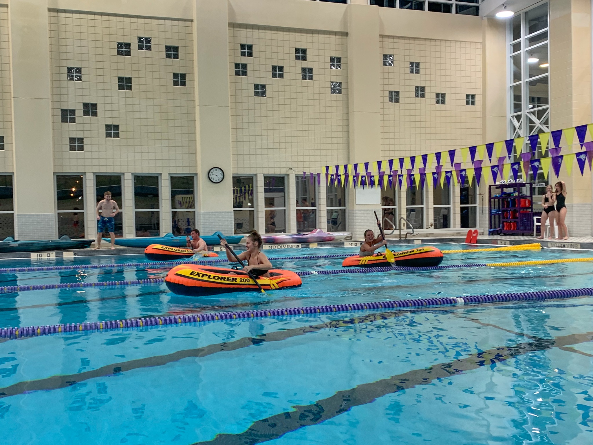 UNI students participate in Aqua Olympics