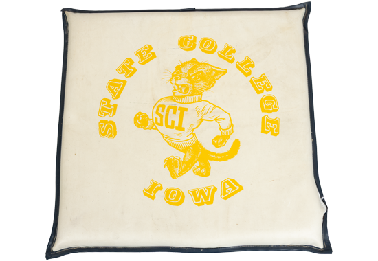 A State College of Iowa bleacher pad