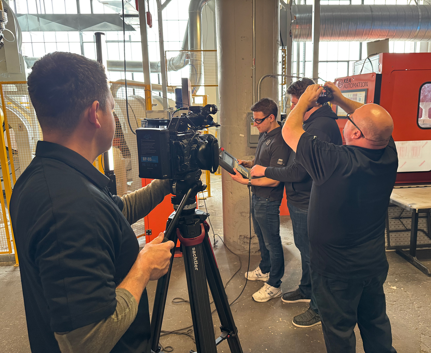 Videographers follow UNI metal casting students