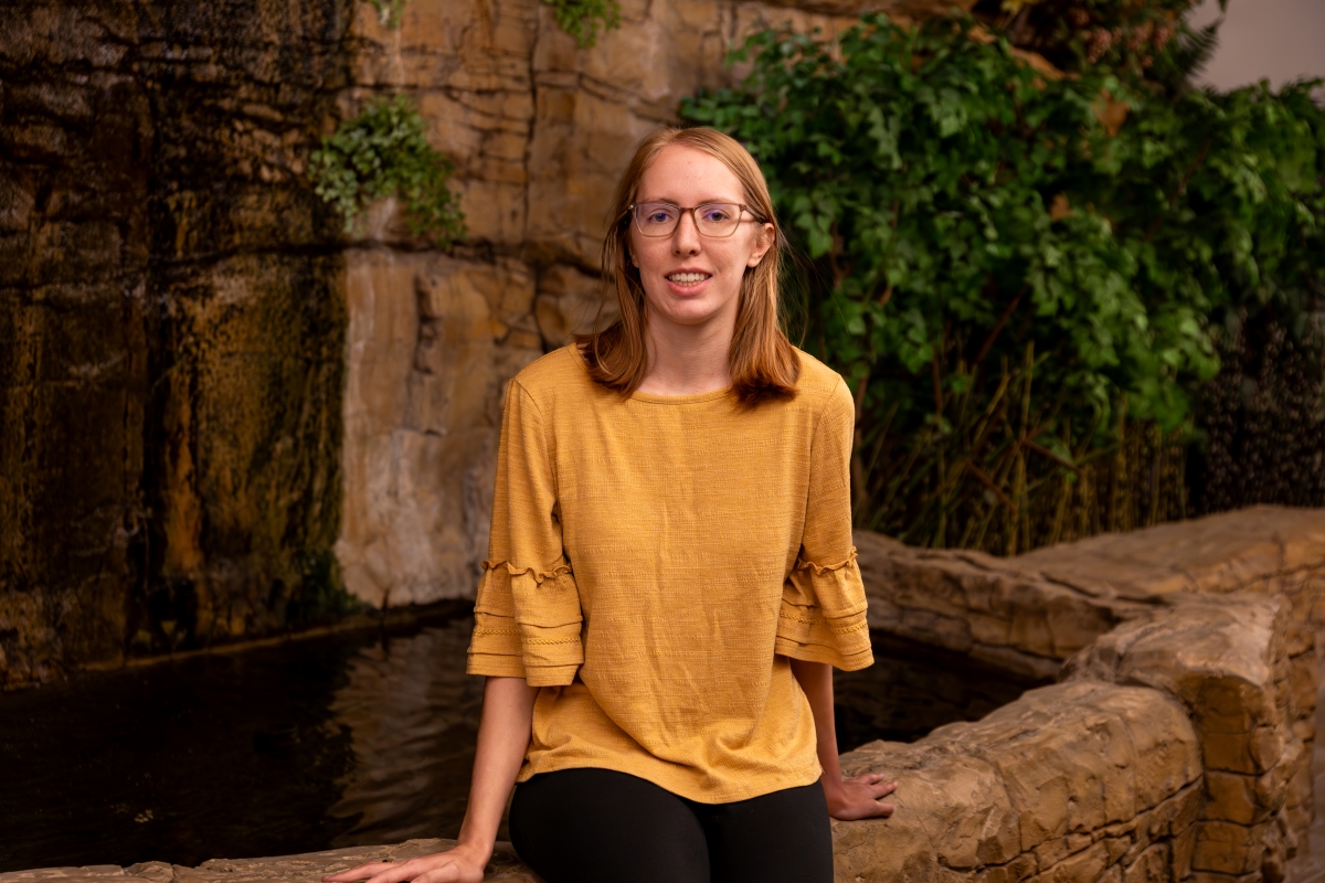 Catherine Zartman in McCollum Science Hall