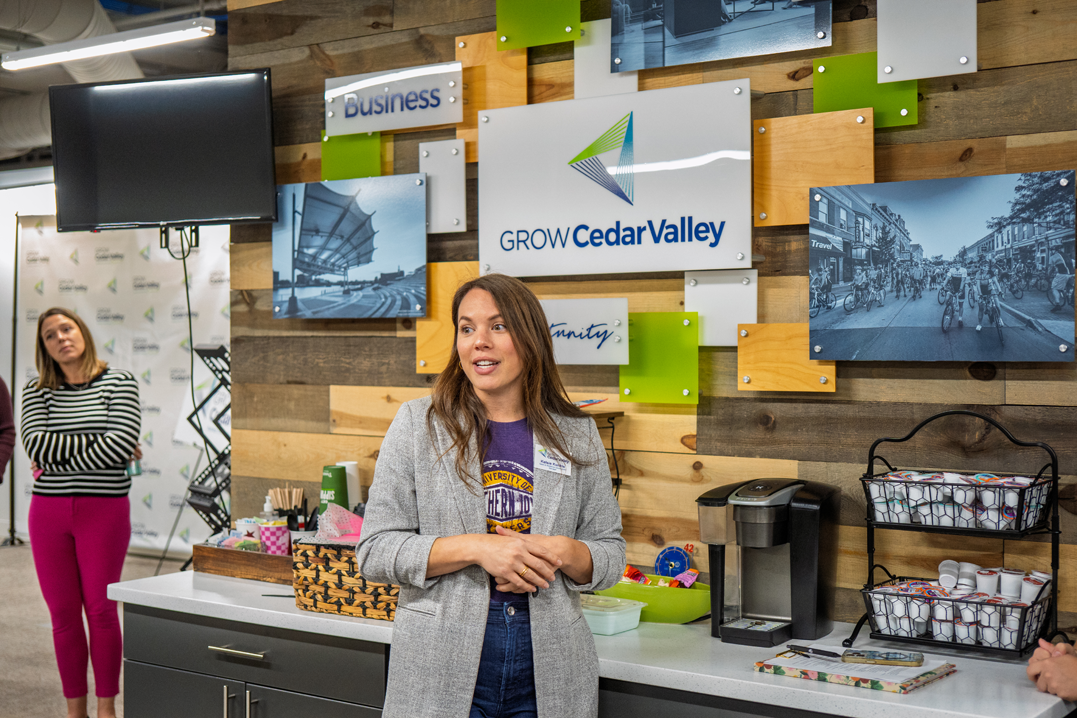 Kelsie Kunkle, talent and workforce development manager at Grow Cedar Valley.