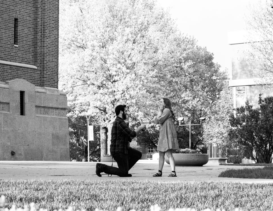 Proposal under the Campanile