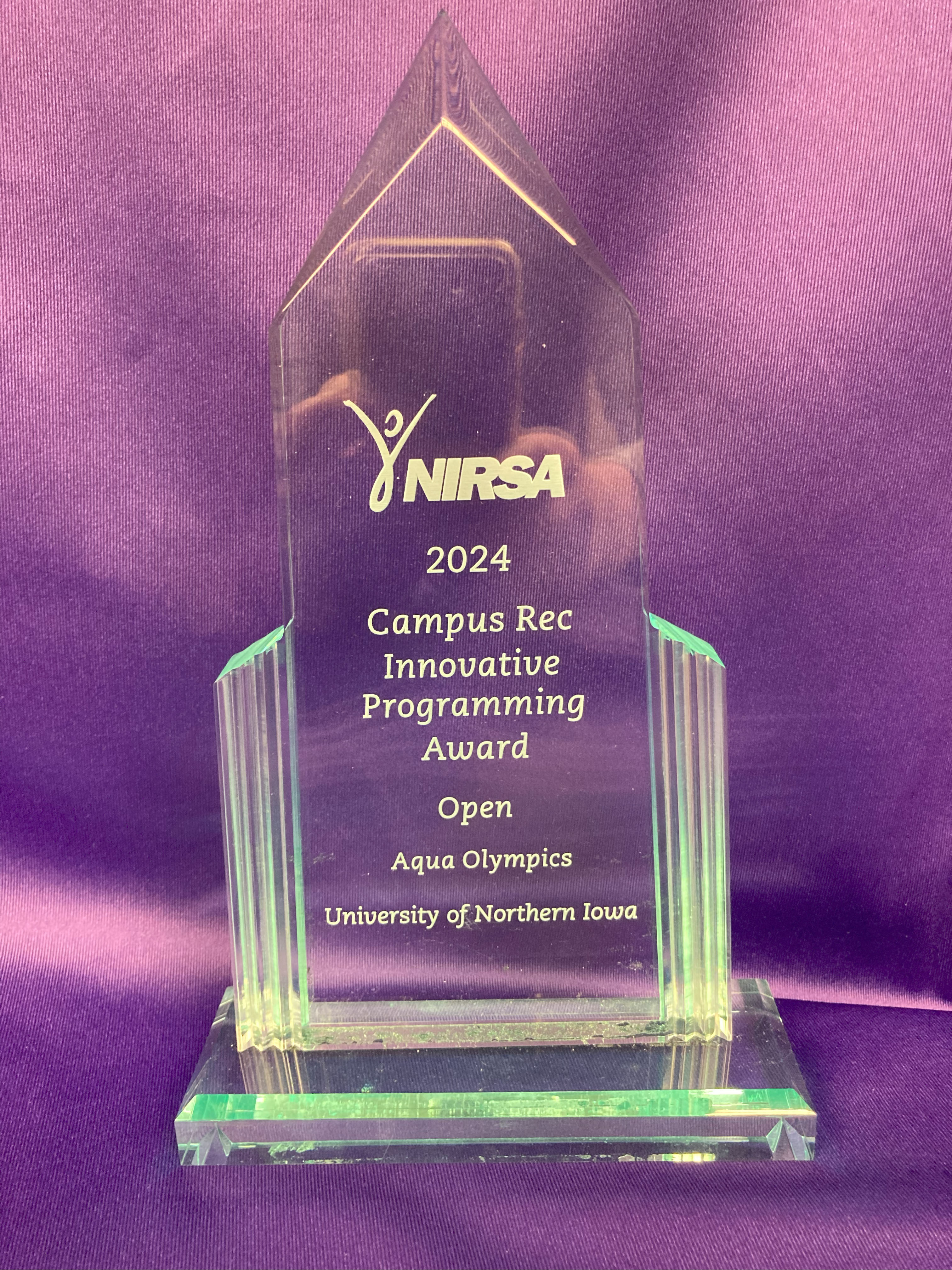 2024 Campus Rec Innovative Programming Award for Aqua Olympics