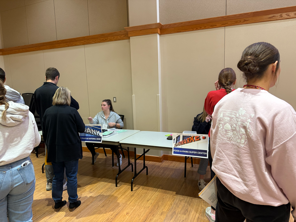 Banks and Supermarkets were available to cash checks and get groceries.
