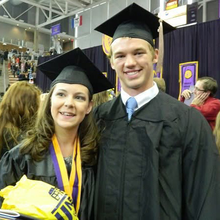 Scholtes and Dykstra at commencement 