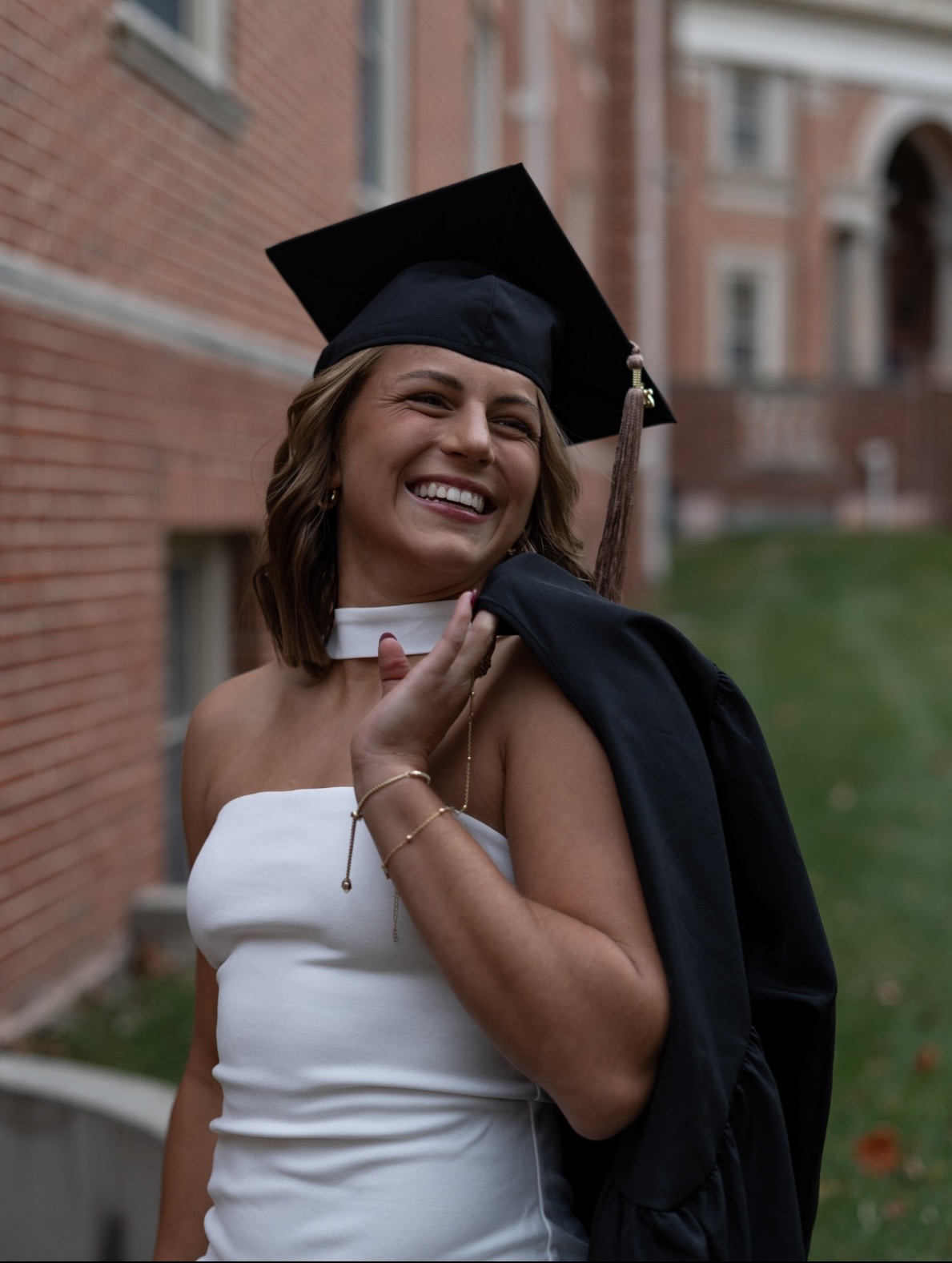 Macy Smith in a grad cap