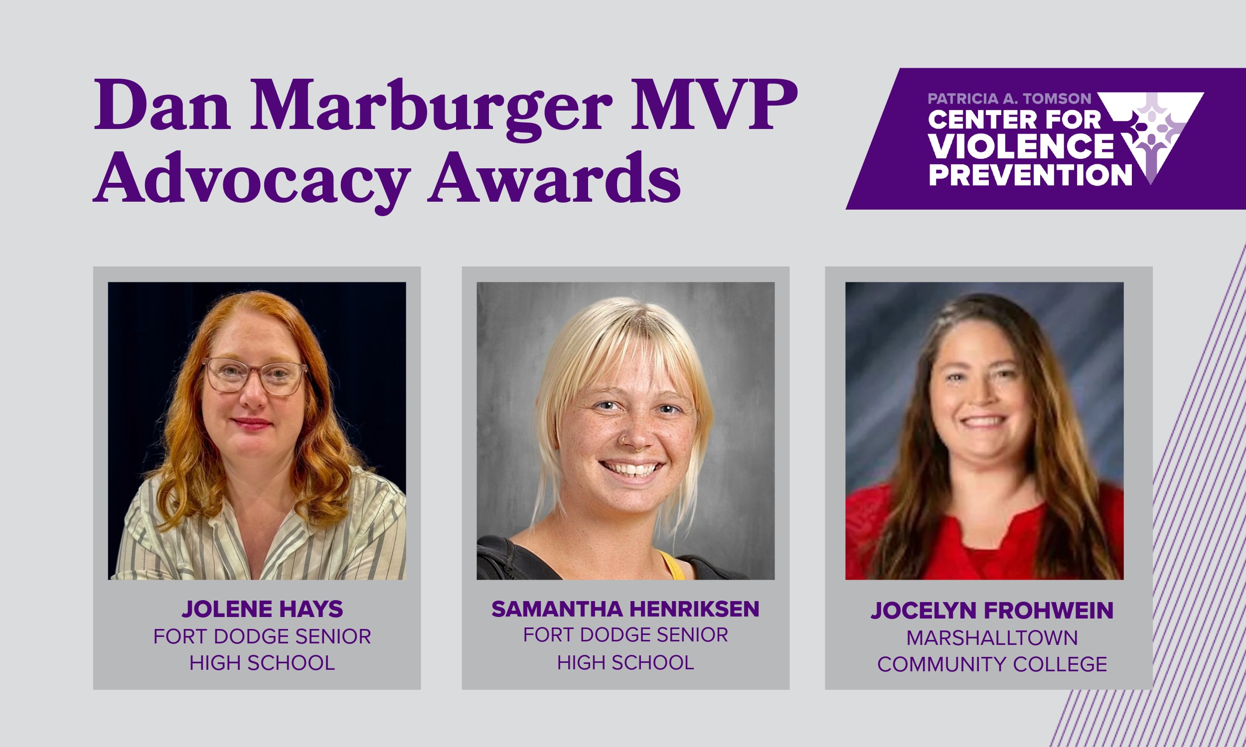 Dan Marburger MVP Advocacy Award winners