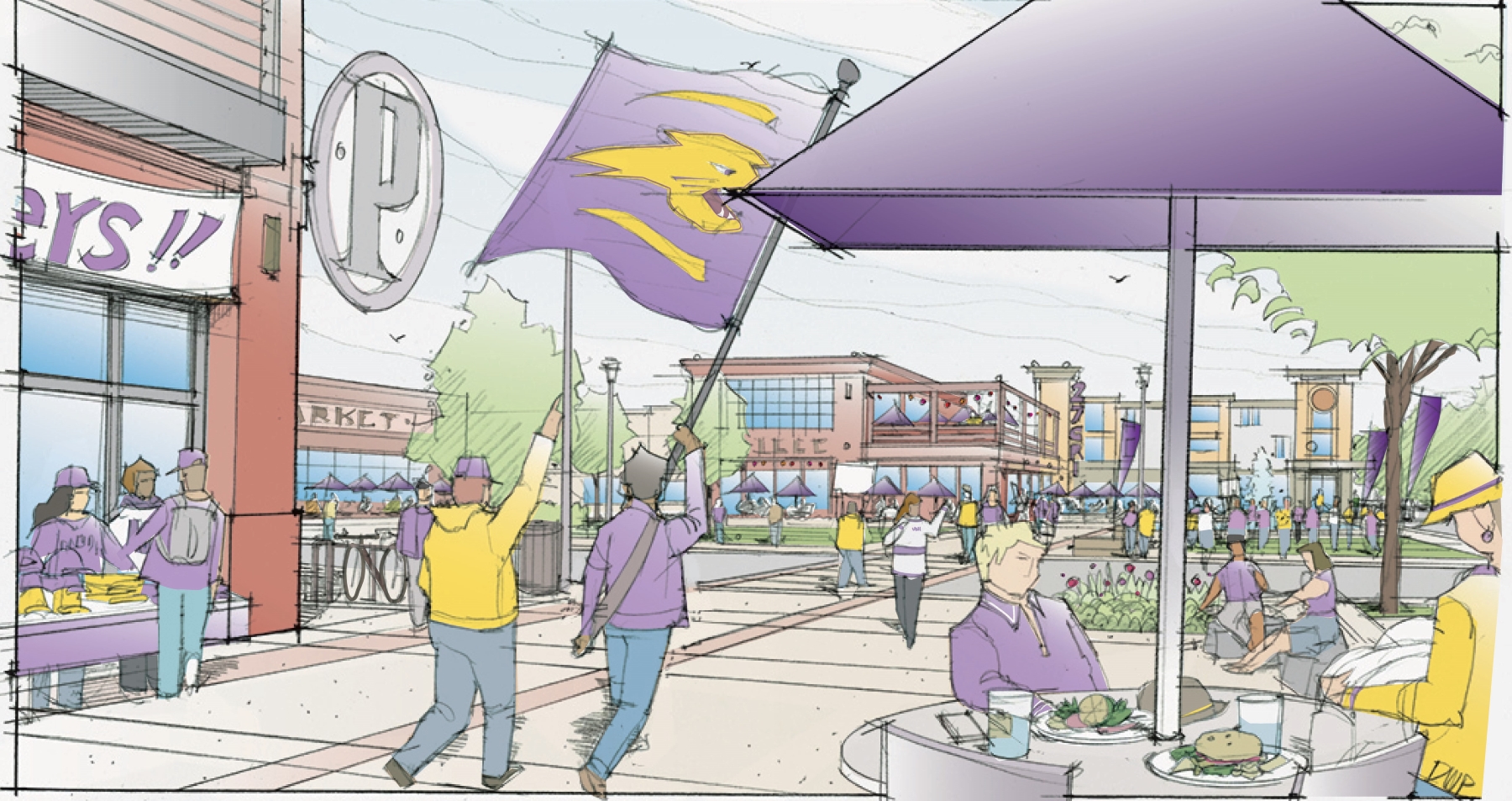 Conceptual rendering of Panther District