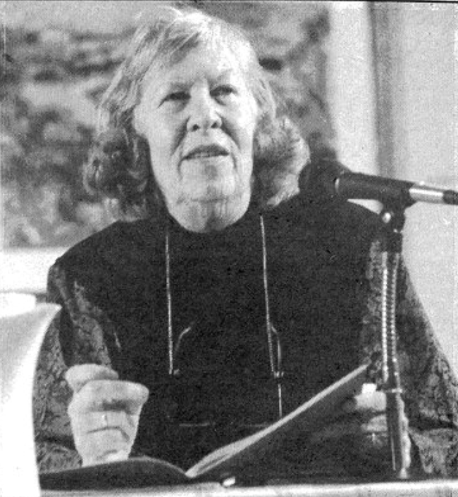 Mona Van Duyn reading her poems.