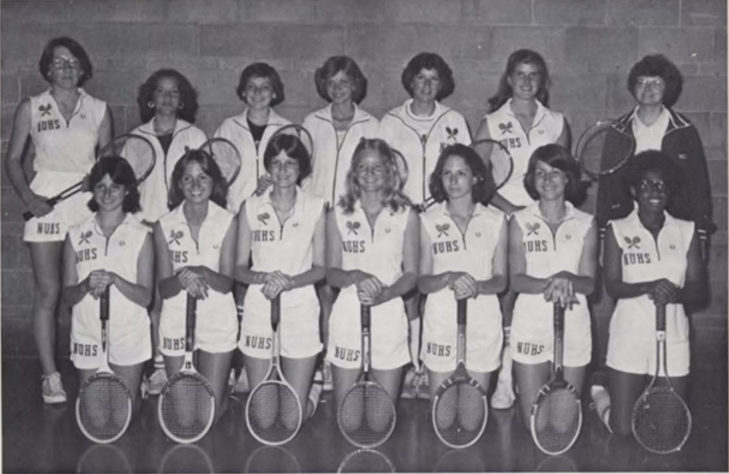 Geadelmann began coaching the Price Lab School tennis teams in 1974.