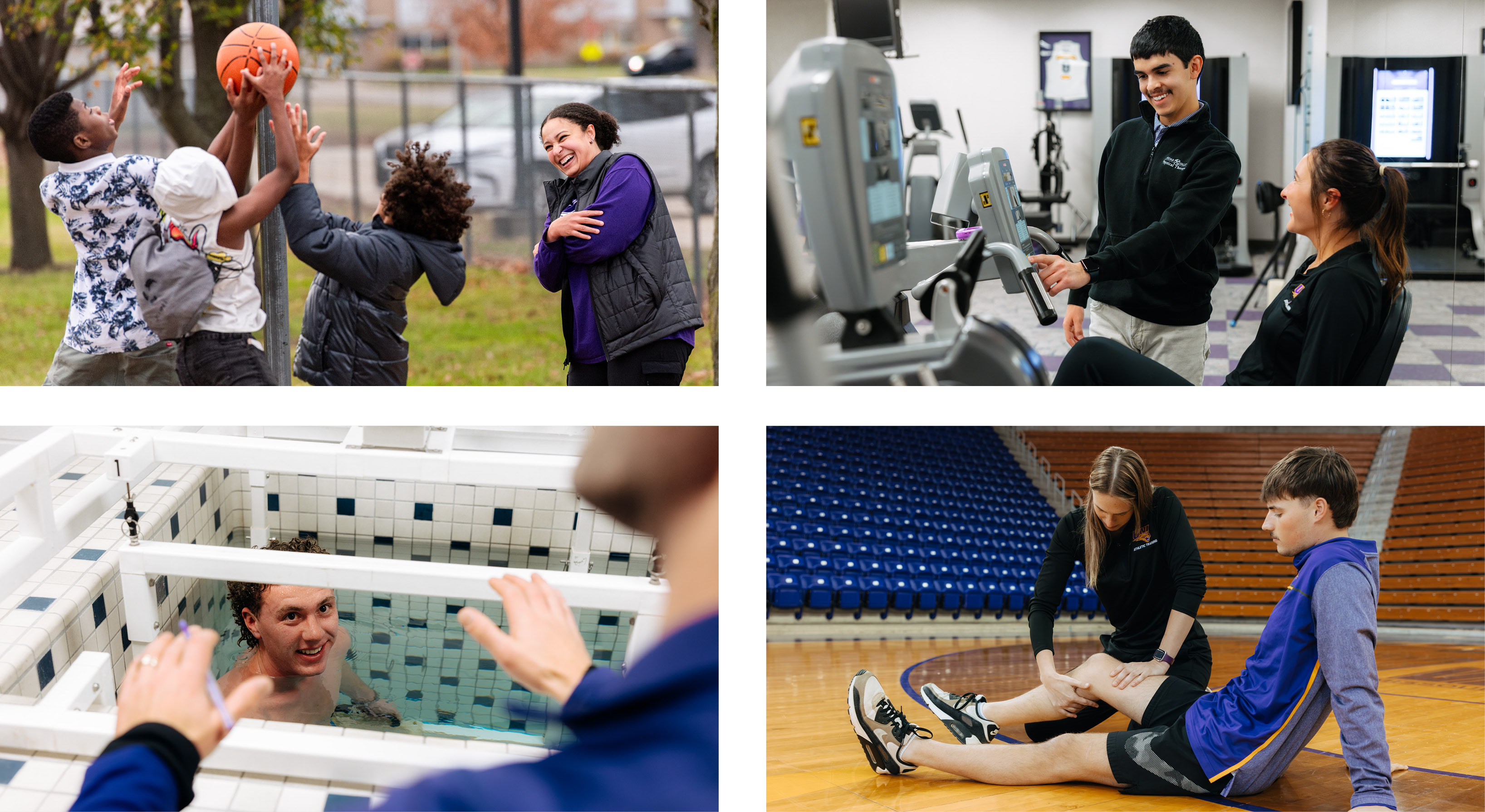 Students from the Department of Kinesiology and Athletic Training