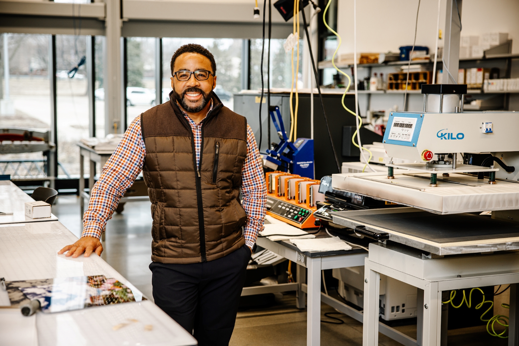 Stewart Carter in Applied Engineering Building