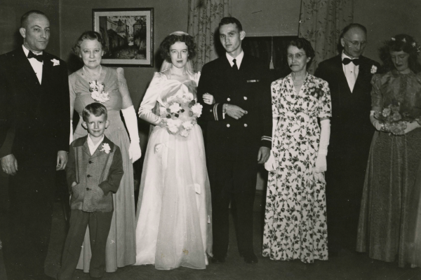 Nancy Price at her wedding.