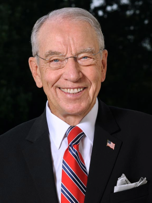 Senator Charles Grassley headshot.