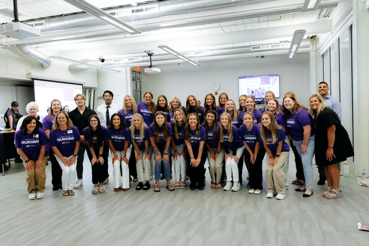 UNI nursing students and faculty members