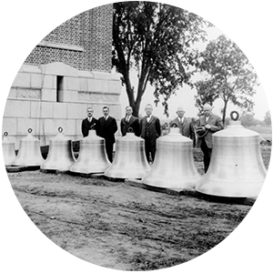 Historical campanile bells photo from 1926