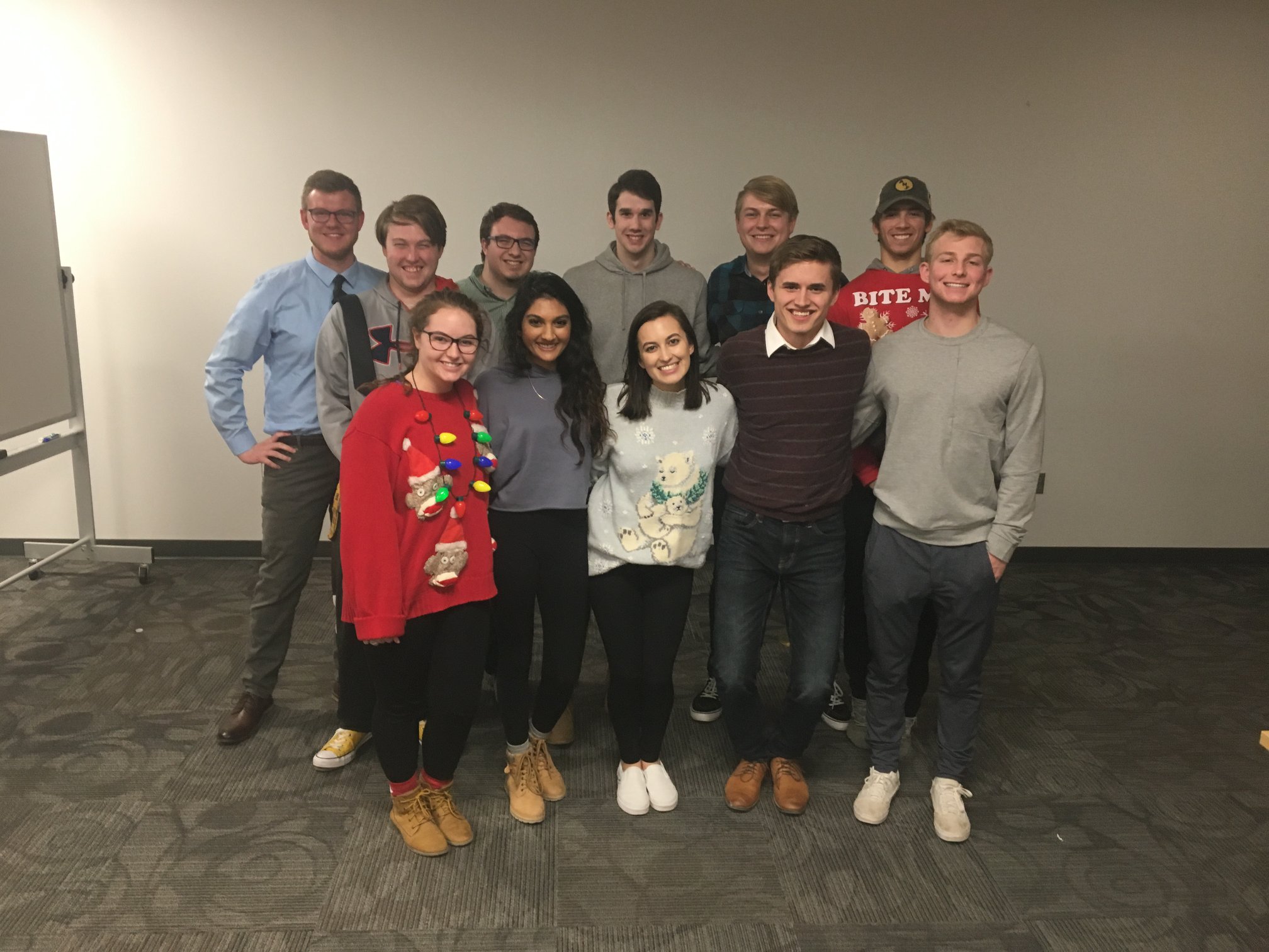 Maddie Palmersheim and the Entrepreneurship Club.