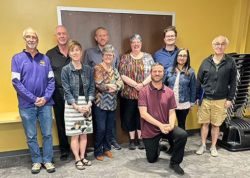 Faculty members at ethics workshop