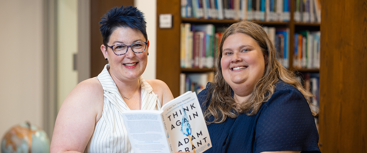 Darcie Wirth, left, and Nicole Robinson