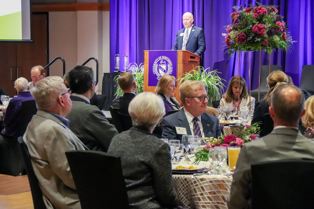 Jim Jermier speaks at the 2023 Distinguished Awards Celebration