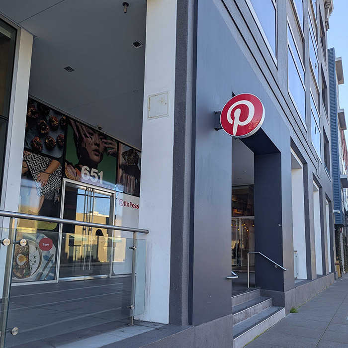 Outside Pinterest headquarters