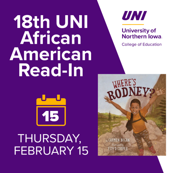 18th UNI African American Read-In Thursday, February 15